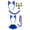 Halloween Cats Costume Accessories Cats Ear Headband Tail Halloween Cats Dress Up Outfits for Kid Girl Women Cosplay