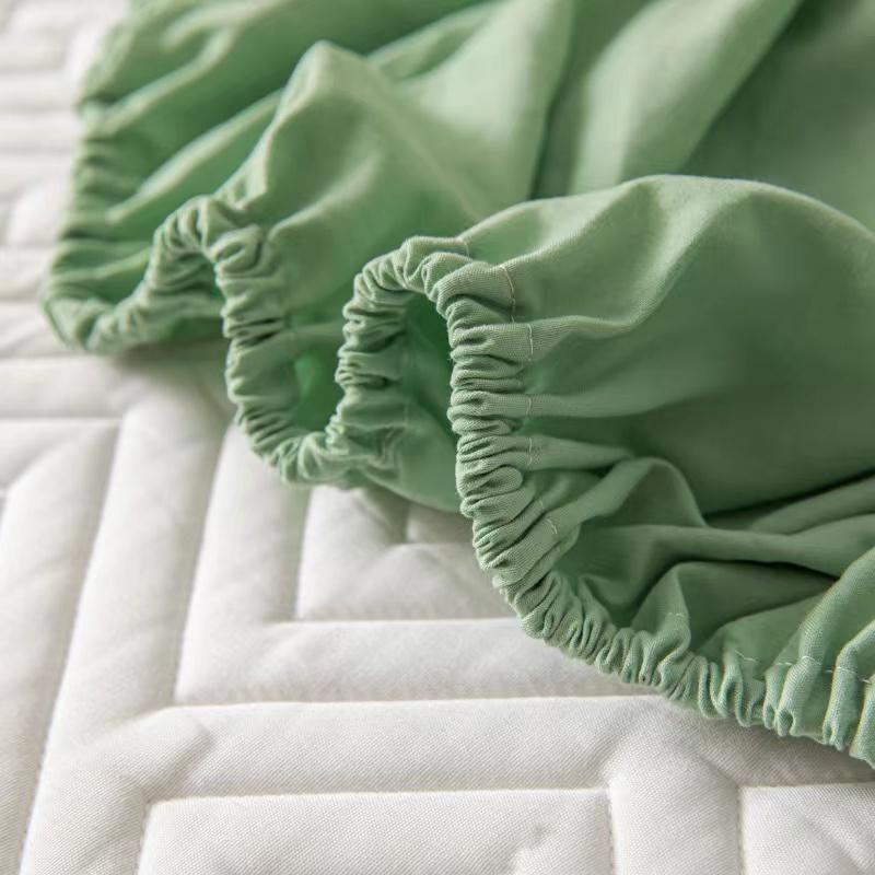 Vattentätt Kviltat Madrasskydd Rå Bomull Antibakteriellt Madrasskydd Skyddsöverdrag Anpassat Sängöverkast Ingår Ej Örngott