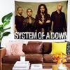 System Of A Down Band Colorful Tapestry Wall Hanging Hippie Flower Wall Carpets Dorm Decor Wall Art Decor