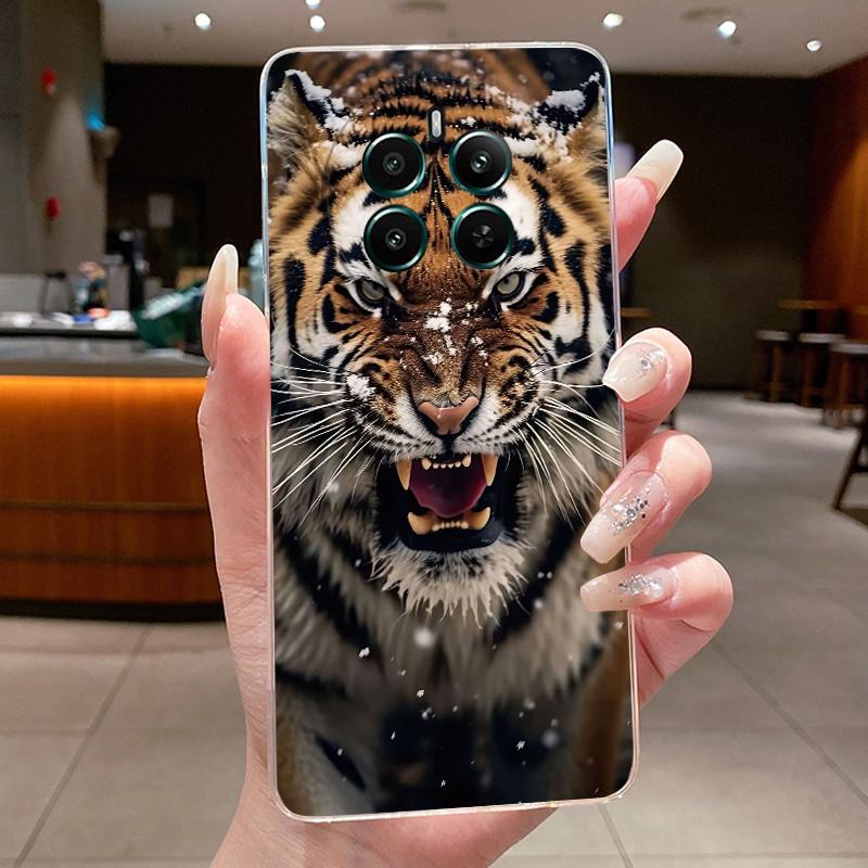 Transparent TPU Casing For Realme 12+ 12 12x 5G Case Luxury Dragon Cute Cool Boys Girls Back Cover For Realme 12 Plus Phone Case