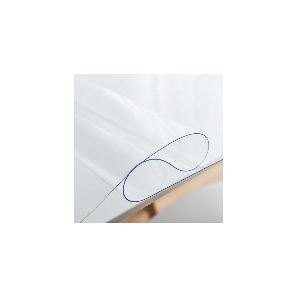 YAHUO Office Supplies PVC Desk Mat, Transparent Table Mat, Vinyl Mat, 1mm Thick, for Study Desks