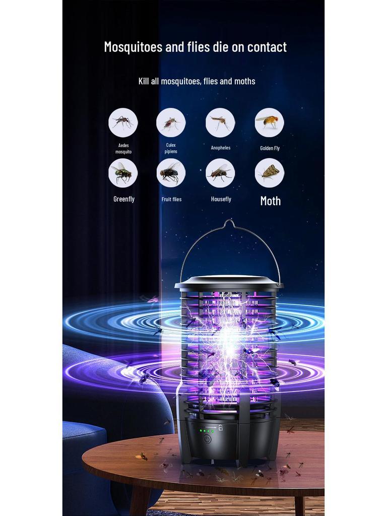 2024 Portable Waterproof Electric Mosquito Killer Lamp for Outdoor Camping and Gardens
