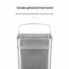 Stainless Steel Hotel Lobby Waste Bin with Ashtray