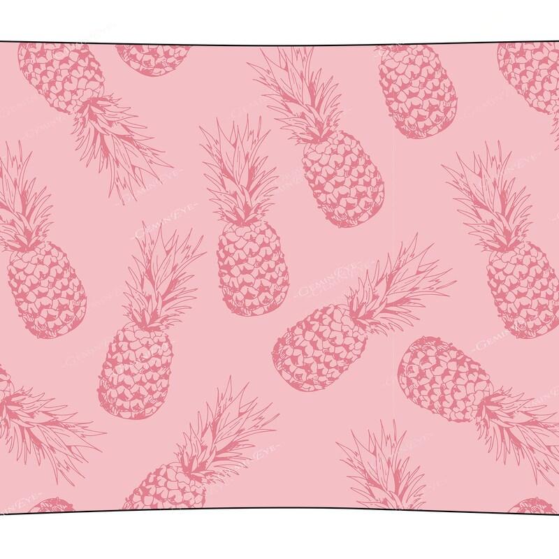 Vintage Pink Pineapple Tapestry 75x100