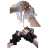 2PCS Elegant Lace Hand Sleeve Japanese Korean Style Wrist Cuffs For Cosplay And Photoshoot Comfortable Elastic Design