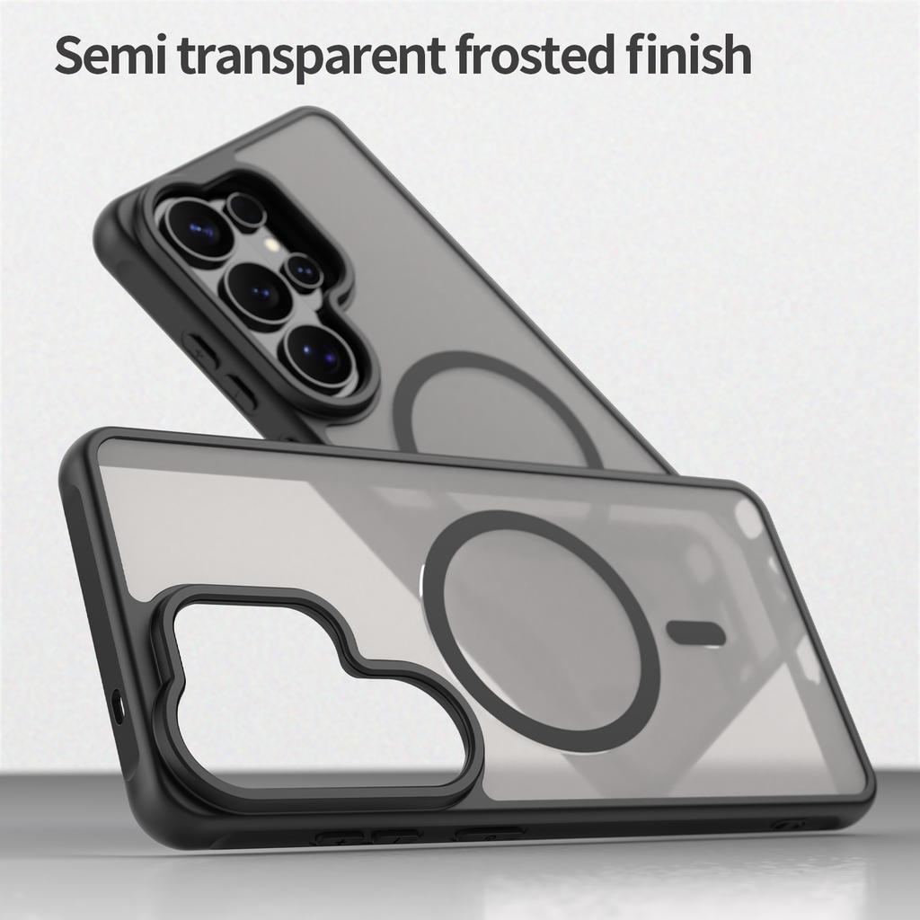 for Magsafe Magnetic Case for Samsung S26 S25 Edge S24 FE Plus Ultra A57 A37 A17 A07 A55 A35 A56 A36 A26 Matte Translucent Cover