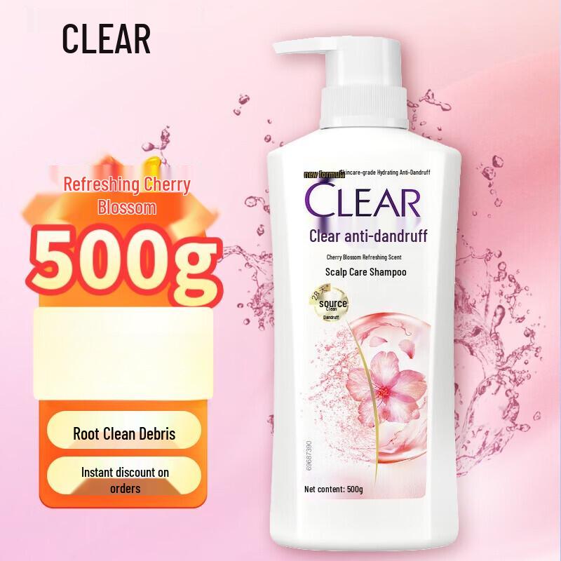 CLEAR Cherry Blossom Anti-Dandruff Shampoo