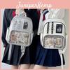 Pu Dualcolor Backpack For Girls And Boys With Cushion Straps And Large Capacity