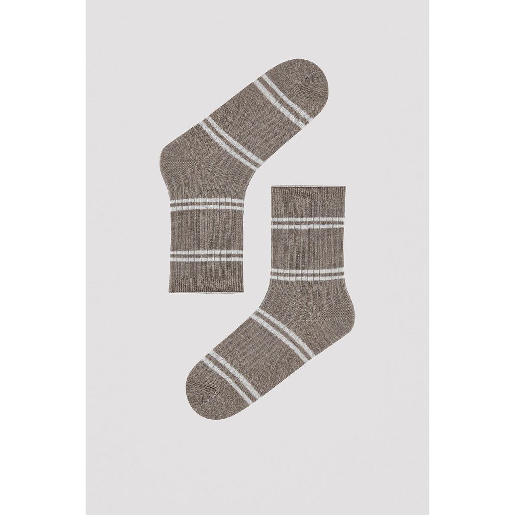Block Striped 5 Socket Socks