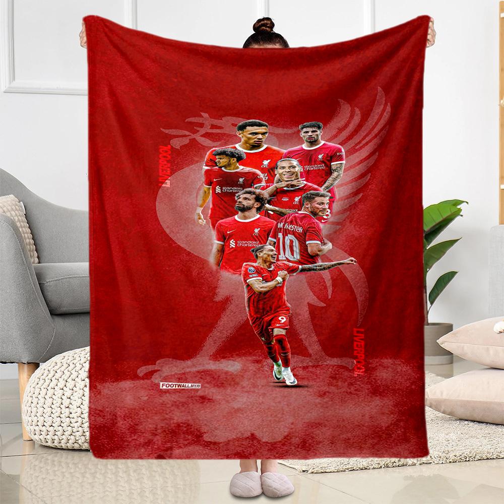 Liverpool Football Club Blanket Ultrasoft Suitable For Chair Picnics Office For All Occasions Modern Style Perfect Gift For Relatives And Friends