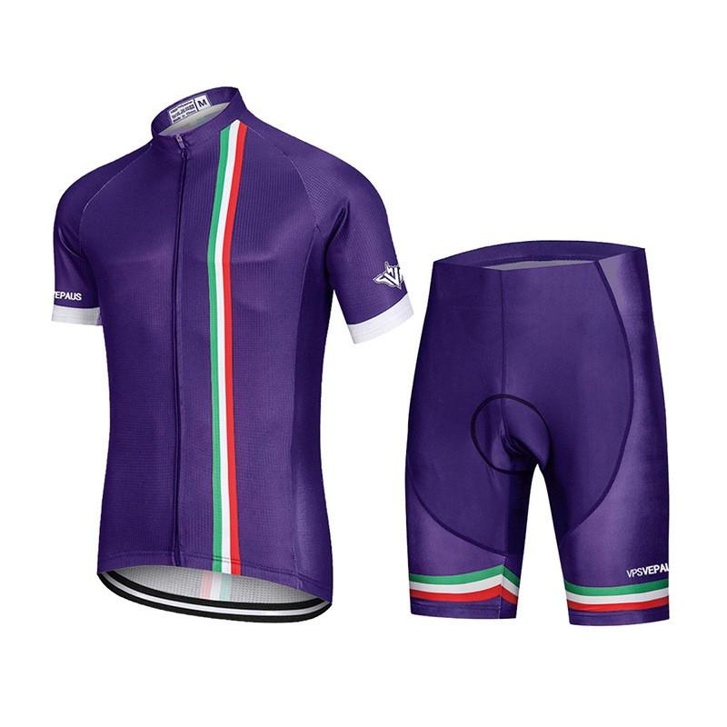 Mens Cycling Jersey Shorts Set Breathable Quick-Dry Bike Apparel Road Season S