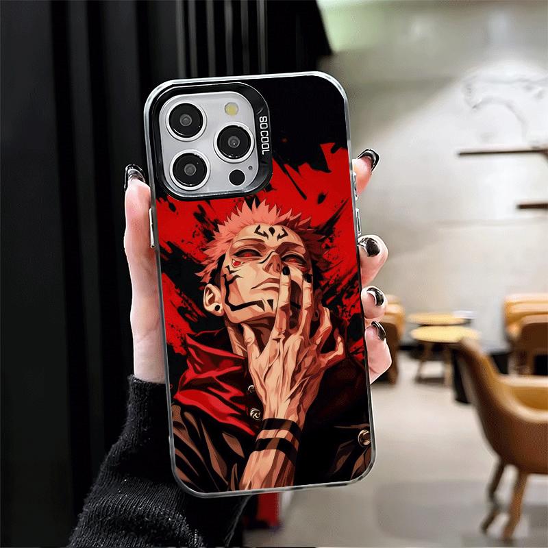 Anime Itadori Yuji JUJUSU Weiche Handyhülle für iPhone 15 16 17 Pro Max 17Air 16E 14 Plus 13 12 Mini Stoßfeste Rückschale