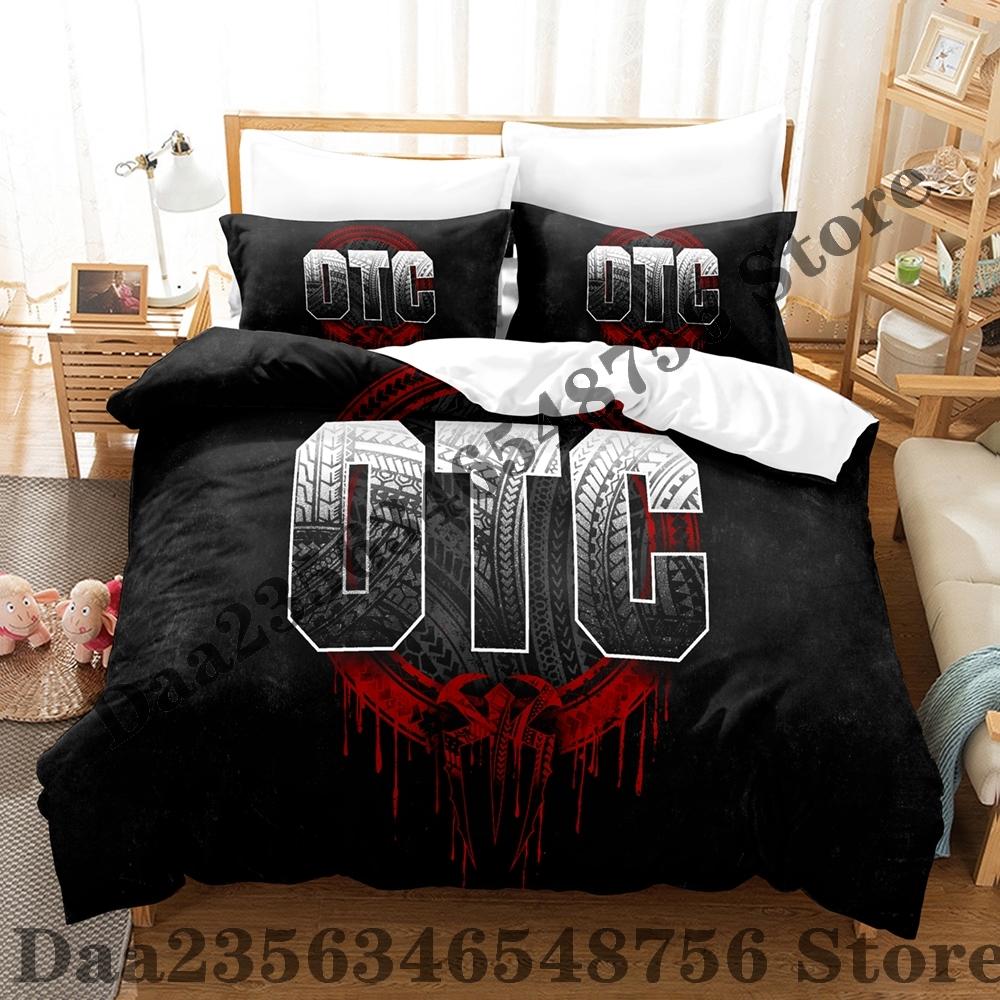 Roman Reigns OTC Bedding Set Single Twin Full Queen King Size Bed Set Adult Kid Bedroom Duvetcover Sets Anime Bed Sheet Set