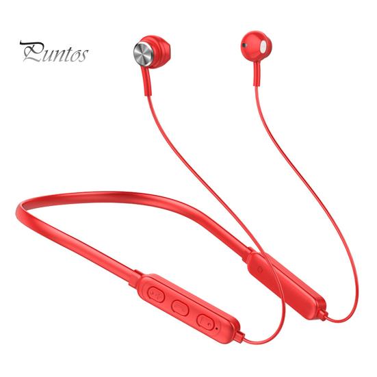 

Беспроводные наушники с магнитным Hi-Fi звуком, IPX5, водонепроницаемые, Bluetooth-совместимые, спортивные наушники с шейным ремешком 5,0 для бега красный