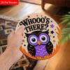 Funny Wooden Sign with Adorable Owls Pattern, Unique Decorative Plaques & Signs for Front Door, Wall Hanging Decor, Ideal Gift for Friend & Family
