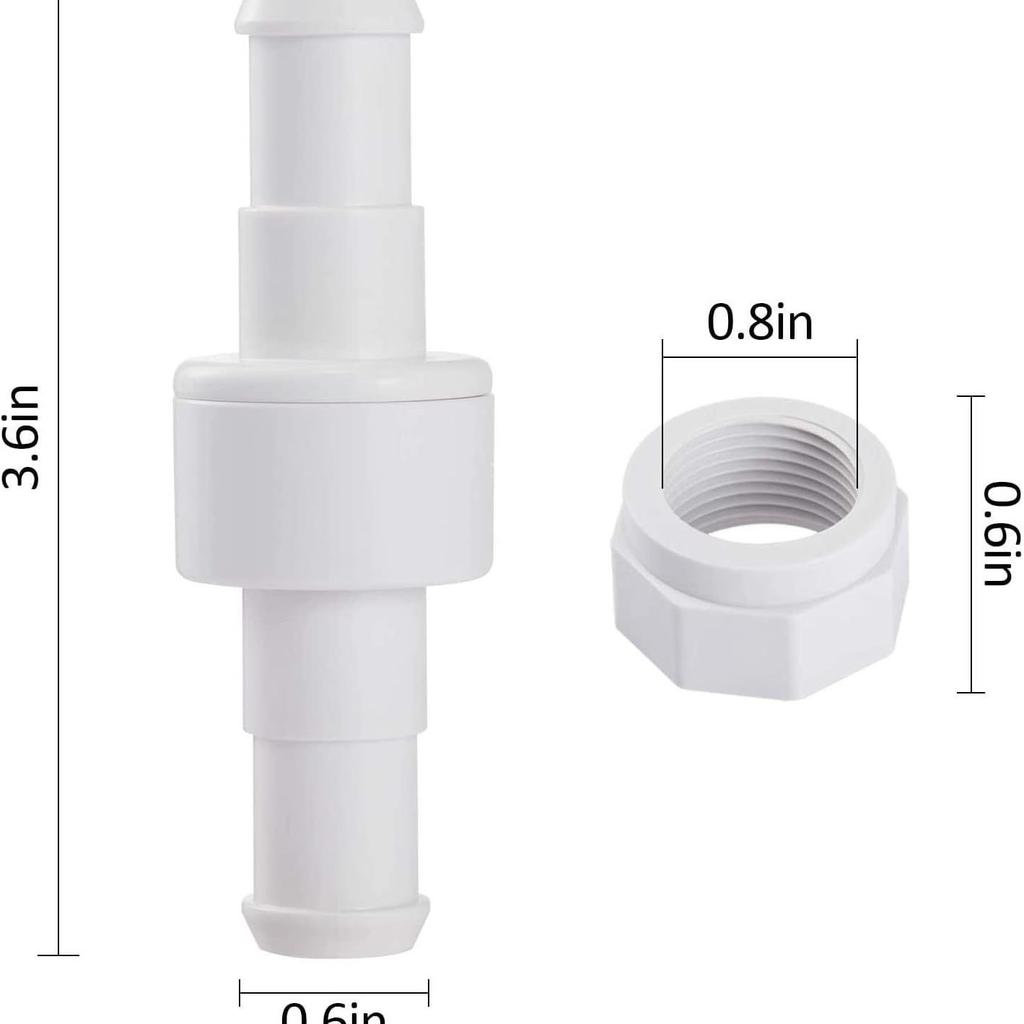 5pack Swimming Pool Cleaner Hose Swivel D20 and Hose Nut D15 Combo Kit Replacement For Polaris 280 380 180 480Pro Pool Cleaners