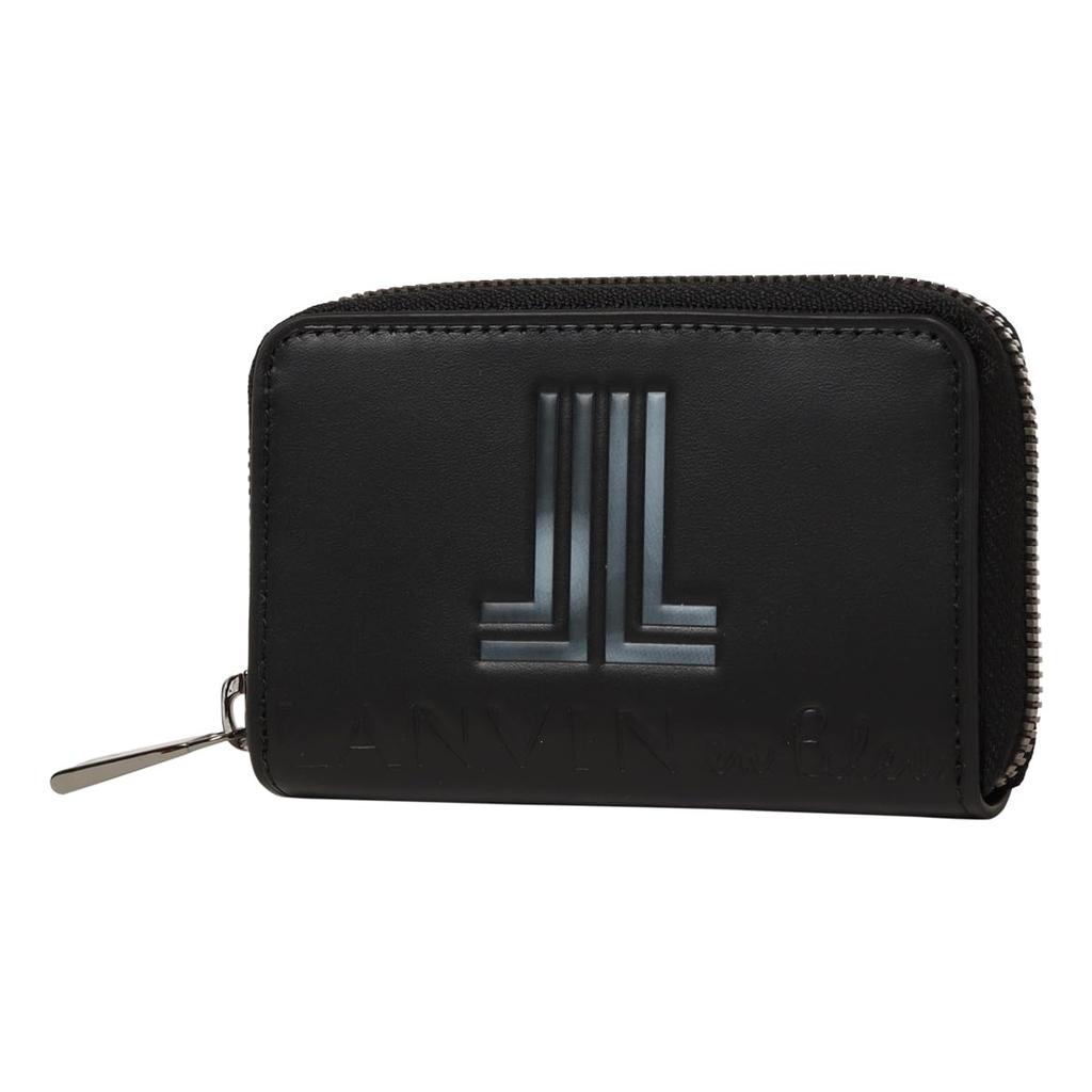 on Coin Case Coin Purse Round Zipper Key Case Multi Case Card Case 515601 Swish Cowhide Genuine Leather White [Lanvin Bleu] Men's [31]