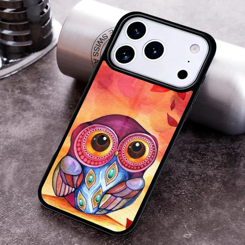 Baby Owl Phone Case For iPhone 17 16 15 14 13 12 11 Pro Max Plus 17Air Soft Silicone Cover