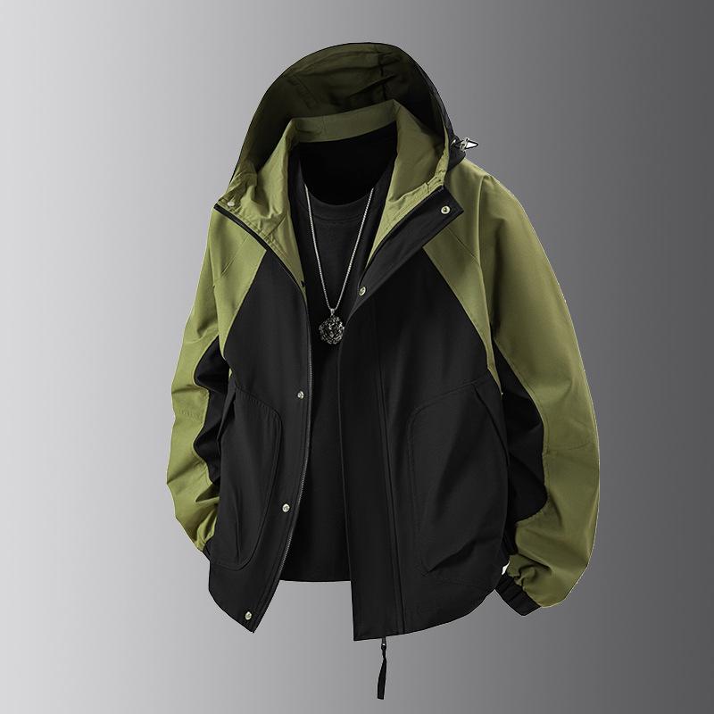 

Harajuku autumn and winter new ruffian handsome jacket men s fashion trend loose high street trendy jacket 4XL