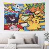 Cartoon Pokemons Anime Theme Cutecore Tapestry Pikachu Hanging Blanket Tapestry Home Decor Items Wall Decorations