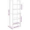 VidaXL Bibliothèque Gris béton 60x35x180 cm Bois d’ingénierie 803411