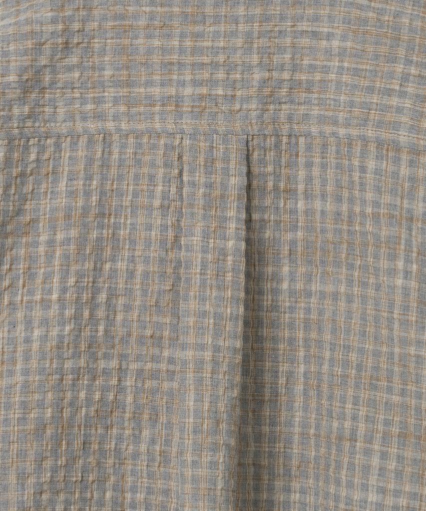 MILLO ARCHIVE Box Check Roll-Up Shirt [Mocha Beige]