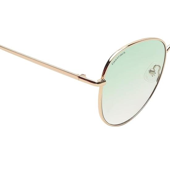 Fastrack Grüne Runde Metall 100% UV-geschützte Sonnenbrille für Herren und Damen(M255GR5V)