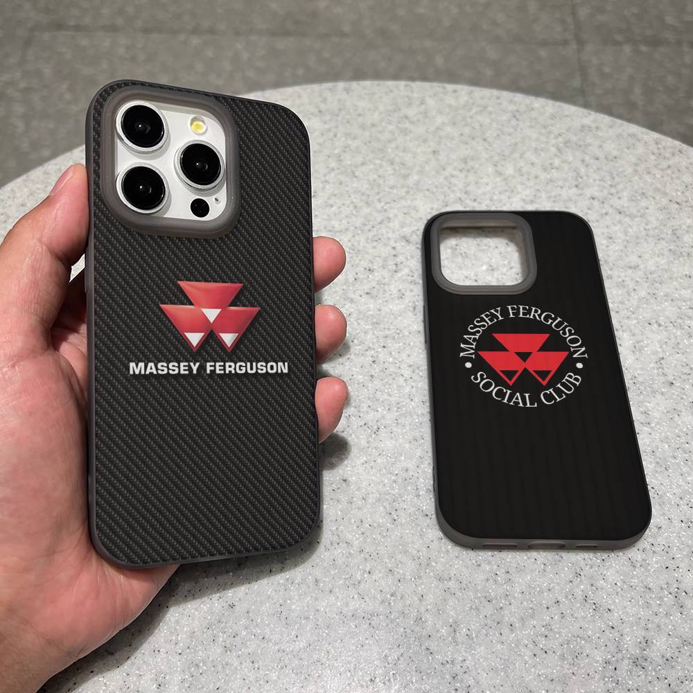 Massey Ferguson Phone Case Stripe Silicone For For IPhone 11 12 13 14 15 16 17 Plus Pro Max Cover