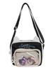 Schoolbag college style schoolbag female junior high school students cute Japanese transparent bar pain bag large food backpack student backpack tide