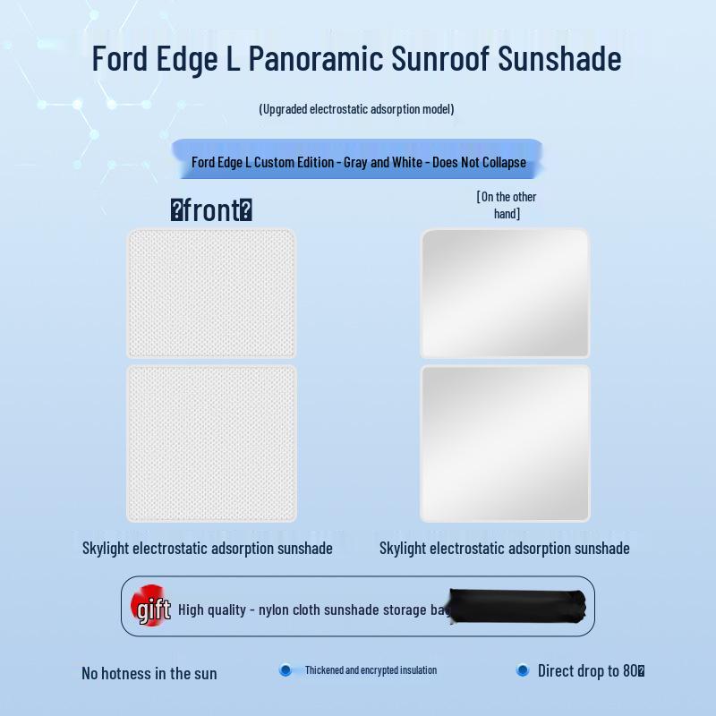 Ford Edge 2023 Sunroof Static Sunshade: Heat Insulation & Privacy Protection