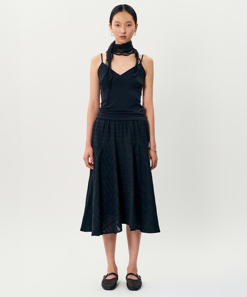 Meibeoyu Betti Flare Skrit _ Black