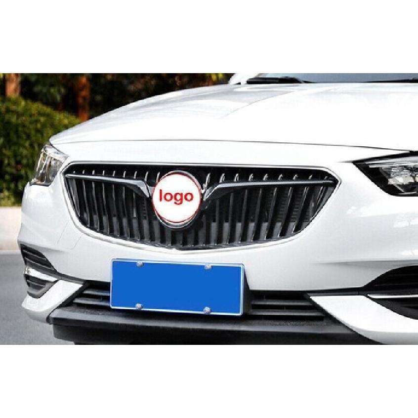 For Buick Regal 2018-2020 Carbon Fiber Front Center Mesh Grille Grill Strip Trim