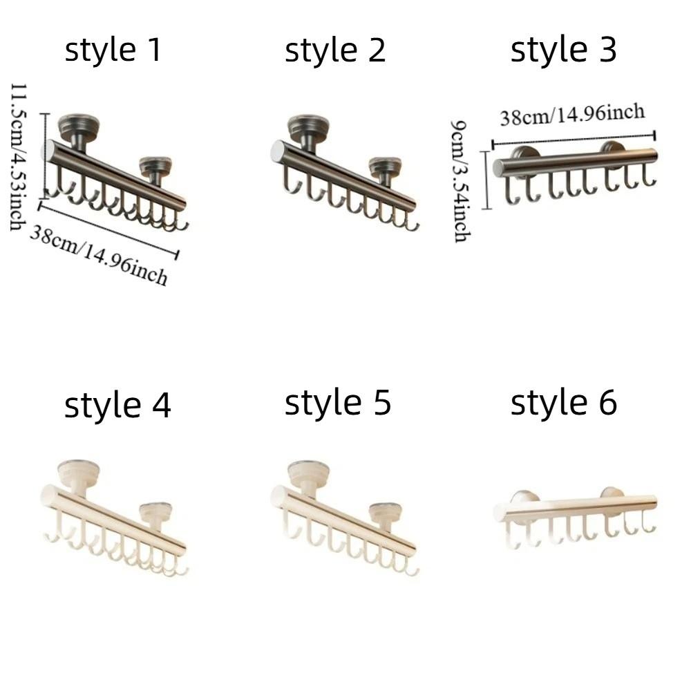 Space Saving Sliding Wardrobe Hooks Removable Moisture-proof Pull-Out Clothes Hanger Adjustable No-Drill Scarf Tie Rack Bedroom