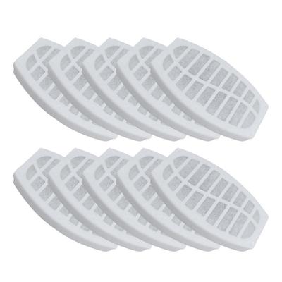 Filtre à charbon actif de remplacement pour fontaine à eau pour chat Filtres remplacés pour animal de compagnie Chien Distributeur de fontaine ronde
