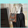 Street Style Small Square Shoulder Crossbody Bag For Women Fashion Plaid Color Block Design