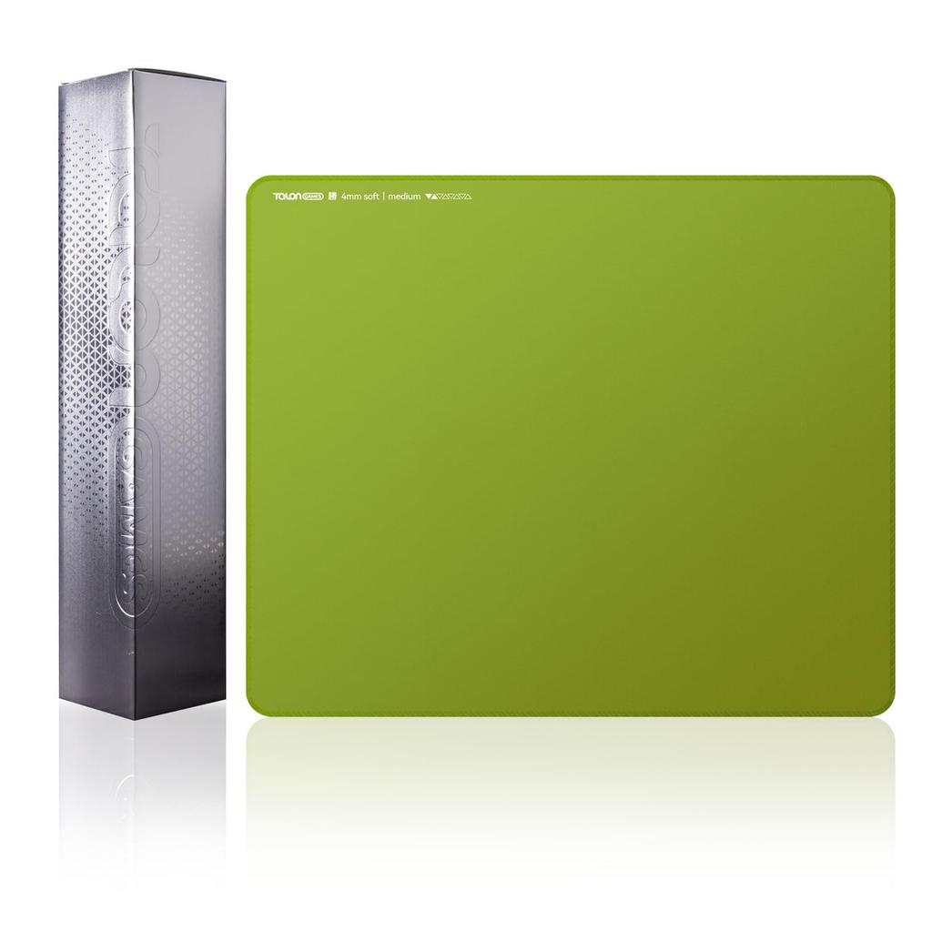 TALONGAMES Winning Series Gaming eSports Rubber Reinforced Large Green Japanese Distributor Mousepad, Mousepad, 490x420x4mm, Cloth, Anti-Slip, Base,