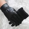 NEW PU Leather Imitation Sheepskin Warm Gloves Men's Coldproof Riding Touch Winter Gloves Skiin G4T5