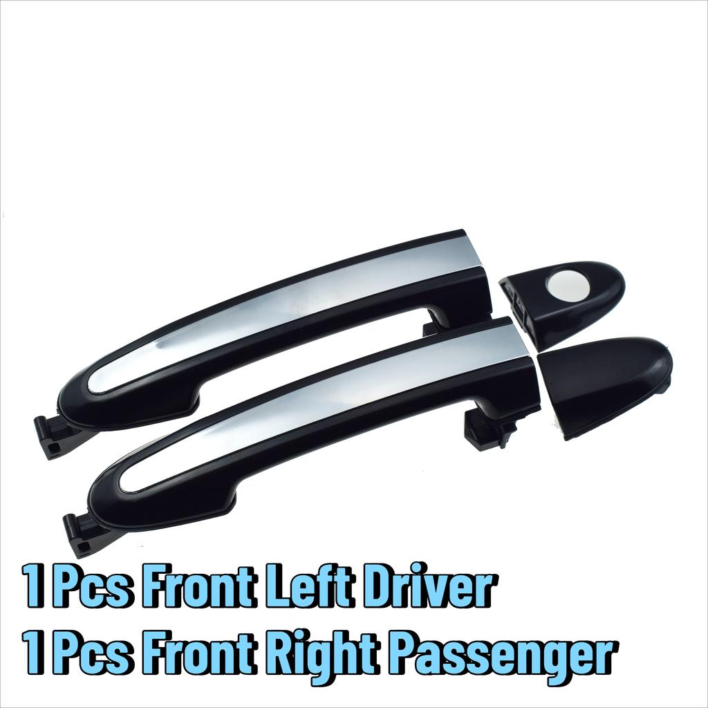 1/2/4 Pcs For Hyundai Santa Fe 2.4L 3.5L 2007-2012 Outside Car Door Handle Chrome Front or Rear Left Driver or Right Passenger