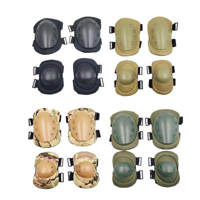 Tactical Combat Protective Knee Elbow Protector Pad Set Gear Sports Military Knee Elbow Protector Leg Protection for Cycling