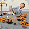 Engineering Diecast Truck Model Excavator Crane Dump Car Garbage Vehicle Classic City Construction Children Toy for Boy
