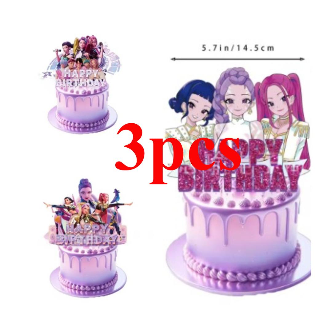 New Hot K-POP Witch Hunt Birthday Theme Party Birthday Cake Decoration Suitable for Girls' Birthday Parties Gifts