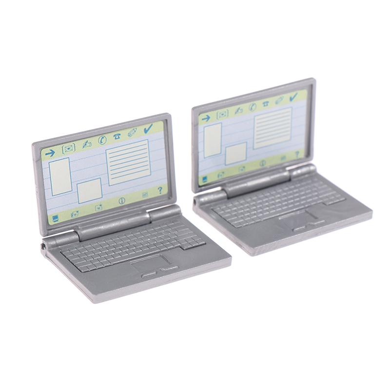 1:12 Miniaturní model notebooku pro panenky, simulace, doplněk pro domeček pro panenky