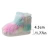 Hot Selling Women's Boots 2024 Autumn Outdoor Party Flat Bottomed Sleeve Mouth Color Blocked Plush Comfortable Boots for Women