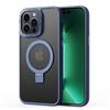 For iPhone 15 Pro Magnetic Phone Case TPU+PC Kickstand Matte Cover Compatible with MagSafe