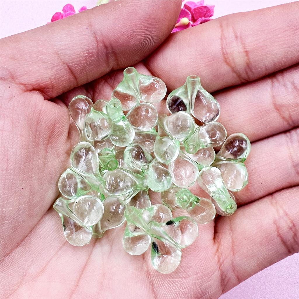 Acrylic Loose Beads Phone Chain 12.5*14.5mm for Jewelry Making DIY Findings 20Pcs Transparent Heart Handcrafted Beading Neclace Bracelet  beads