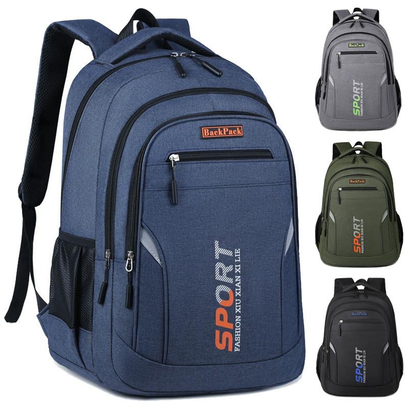 Breathable Backpack Oxford High Capacity With Laptop Sleeve For School Students