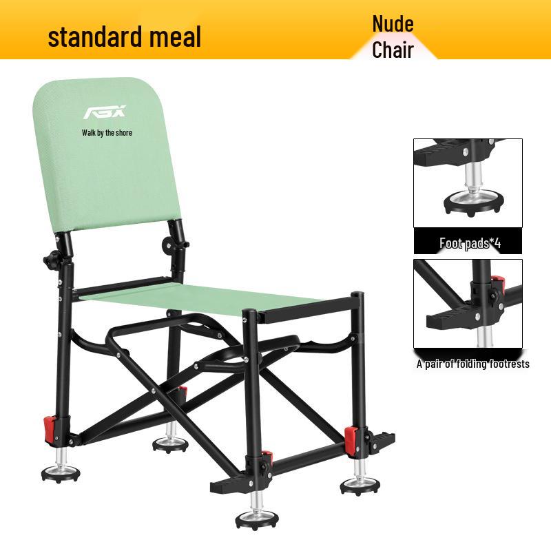 Легкое складное рыболовное кресло из теслина - Портативный алюминиевый сплав для любых условий