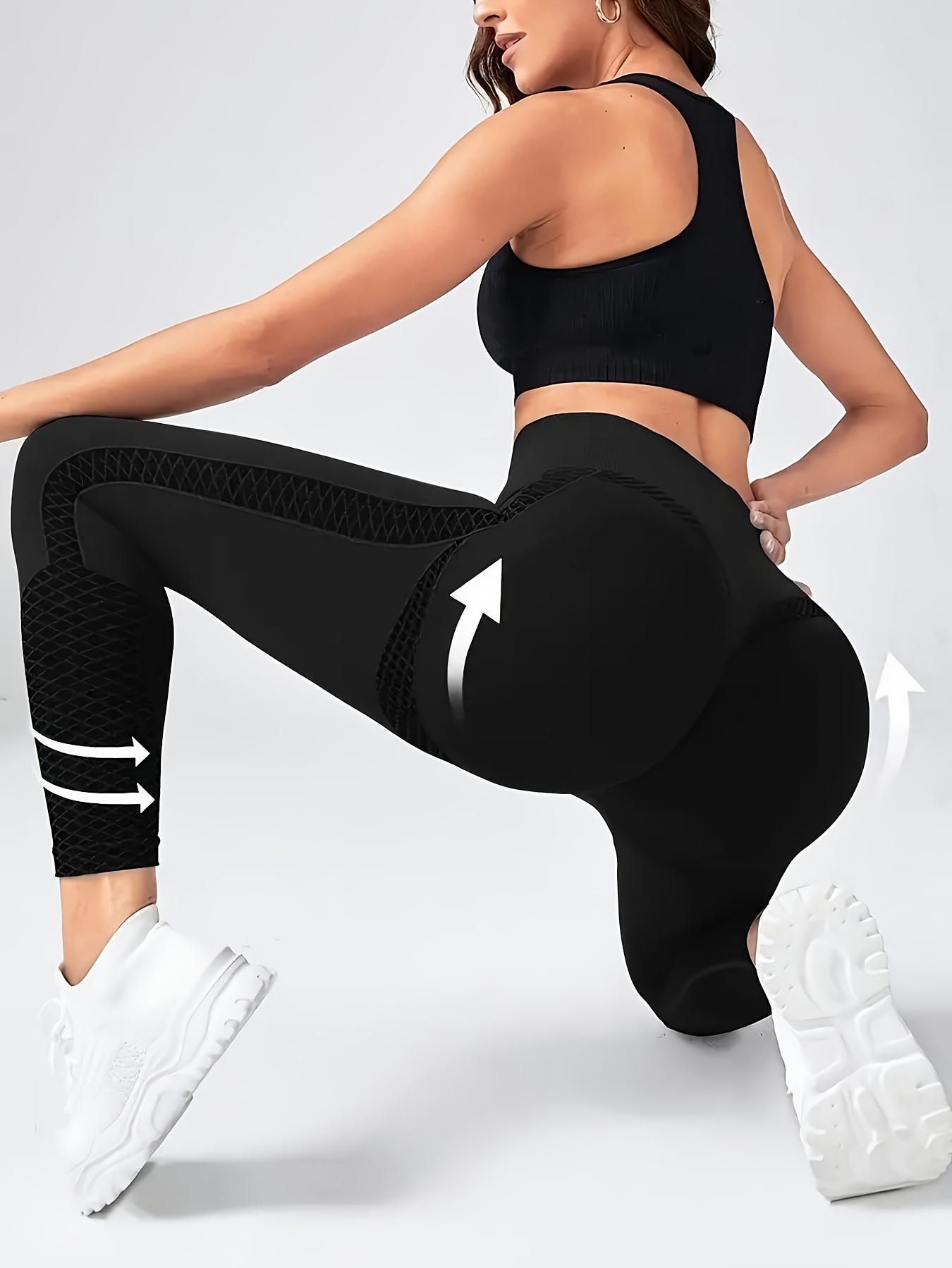 

European & American High-Waist Peach Butt-Lifting Seamless Yoga Leggings for Women - Moisture-Wicking and Elastic Sports Fitness Tight Pants Large