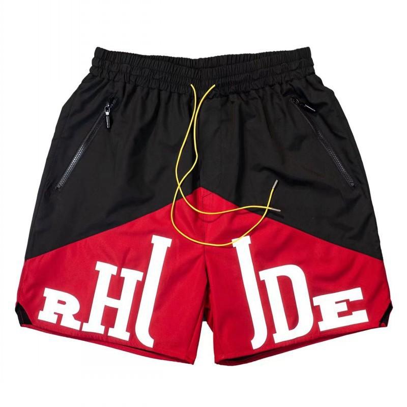 Mens Hip Hop Drawstring Shorts With Reflective 3M Letter Print Loose Fit Streetwear Cargo Jogger Pants