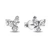 Authentic 925 Silver Gingko Leaf Mask Earrings For Women Fashion DIY Birthday Gift Jewelry Beautiful Accessories